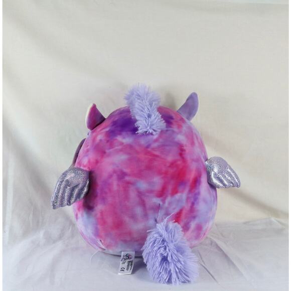 New Squishmallow Kelly toy 12" Willow The Tie Dye Pegasus Plush Toy - Picture 3 of 5